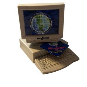 Vintage Y2K desk pen cup holder micro sweet computer Vtg retro Frankfort candy